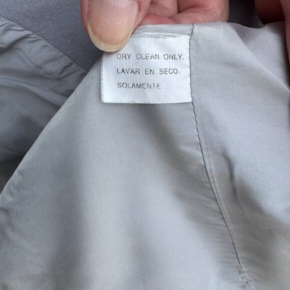 Jacqueline Ferrar Vintage Womens Wool Cashmere Blend Gray Blazer Jacket 12 - Picture 12 of 13